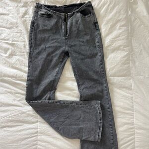Gray Women's Flare Jeans